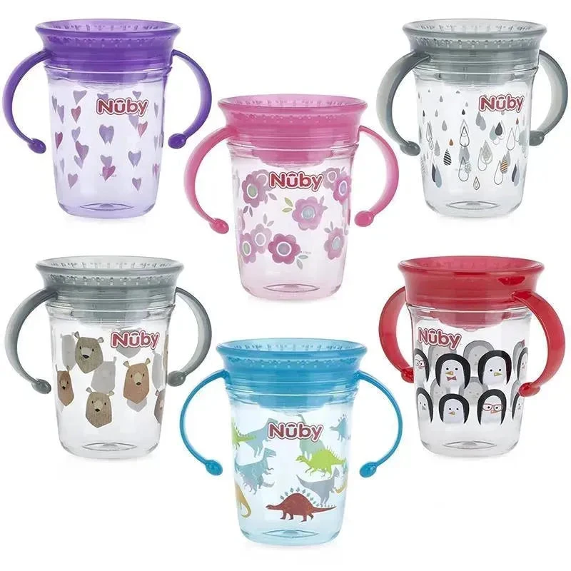 Nuby No Spill Tritan Ice Bear/Dinosaur Printed Wonder Cup, 1PK 6 Nuby No Spill Tritan Ice Bear/Dinosaur Printed Wonder Cup, 1PK - Image 4