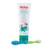 Nuby Toddler Training Toothpaste And Toothbrush, Blue/Green 1 Nuby Toddler Training Toothpaste And Toothbrush, Blue/Green -Macro Baby Store nuby toddler training toothpaste and toothbrush blue green image 1