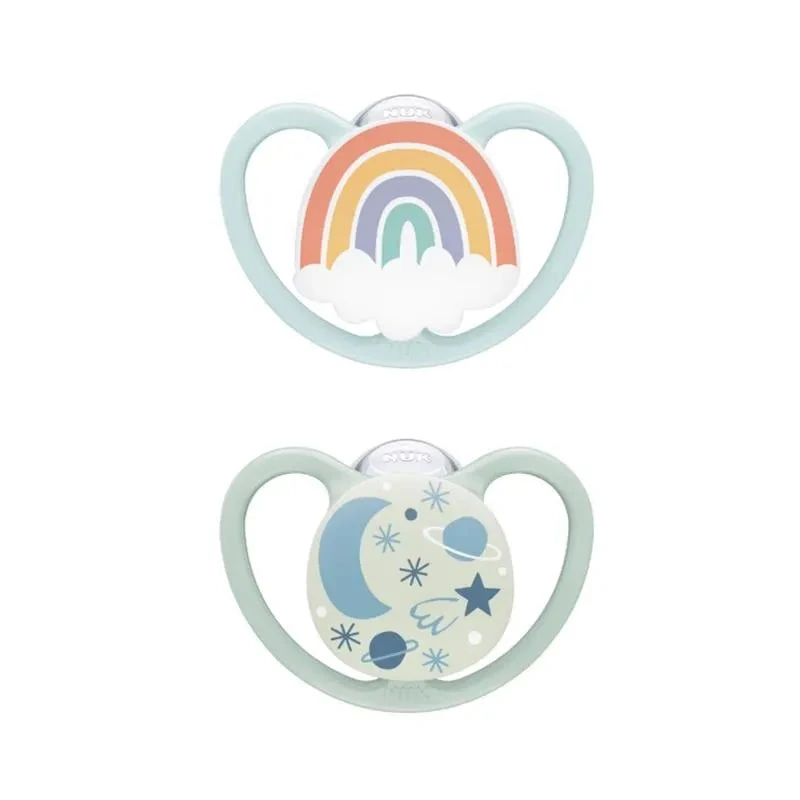 NUK - 2Pk Glow-in-the-Dark Orthodontic Pacifiers, 0-6 Months 3 NUK - 2Pk Glow-in-the-Dark Orthodontic Pacifiers, 0-6 Months