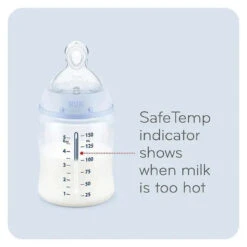 Nuk - 5Oz Smooth Flow Anti Colic Baby Bottle, Elephant 14 Nuk - 5Oz Smooth Flow Anti Colic Baby Bottle, Elephant -Macro Baby Store nuk 5oz smooth flow anti colic bottle grey elephant 1pk image 7