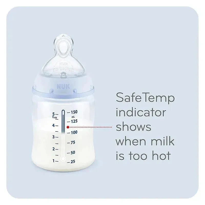 Nuk - 5Oz Smooth Flow Anti Colic Baby Bottle, Elephant 6 Nuk - 5Oz Smooth Flow Anti Colic Baby Bottle, Elephant - Image 4