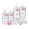 Nuk - Simply Natural Baby Bottles With SafeTemp Gift Set, Pink, 4 Bottles, 3 Pacifiers And 2 Replacement Bottle Nipples 2 Nuk - Simply Natural Baby Bottles With SafeTemp Gift Set, Pink, 4 Bottles, 3 Pacifiers And 2 Replacement Bottle Nipples -Macro Baby Store nuk girl simply natural baby bottles with safetemp gift set image 1
