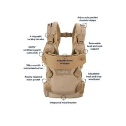 Nuna - Cudl Baby Carrier, Softened Camel 13 Nuna - Cudl Baby Carrier, Softened Camel -Macro Baby Store nuna cudl baby carrier softened camel image 11