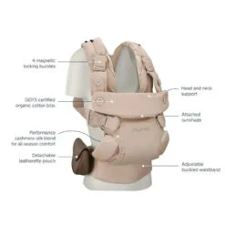 Nuna - Cudl Luxe Carrier Softened, Pearl 7 Nuna - Cudl Luxe Carrier Softened, Pearl -Macro Baby Store nuna cudl luxe carrier softened pearl image 2