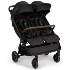 Nuna - Trvl Double Stroller, Caviar