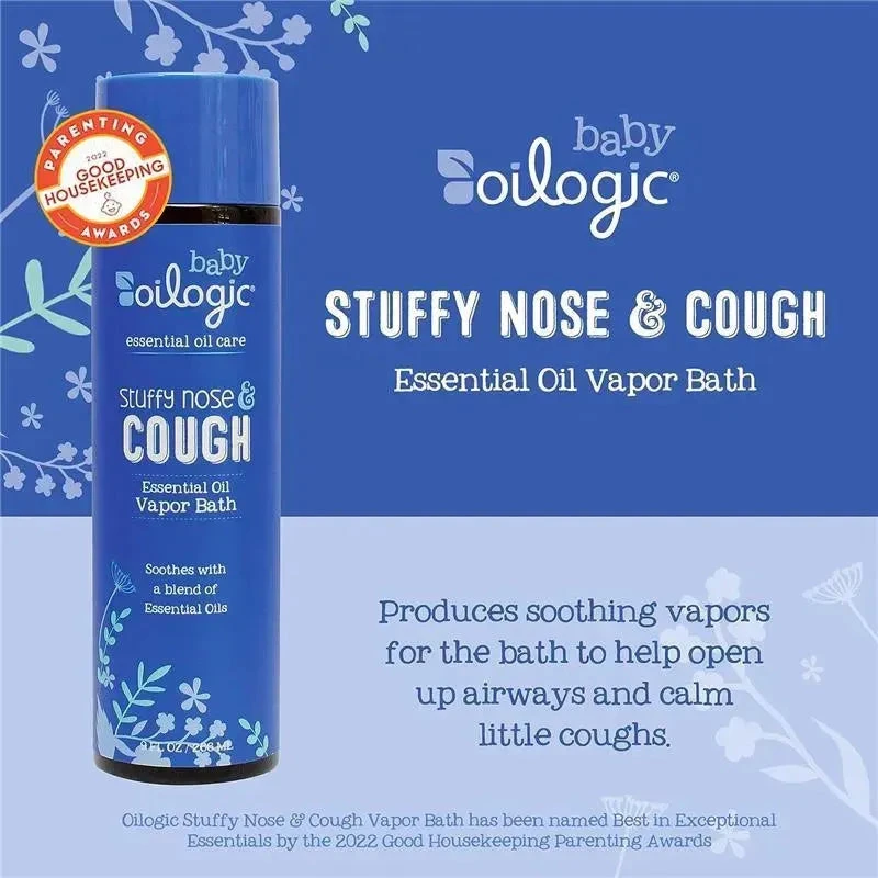 Oilogic Baby - Stuffy Nose & Cough Vapor Bath Relief For Babies & Toddlers 4 Oilogic Baby - Stuffy Nose & Cough Vapor Bath Relief For Babies & Toddlers - Image 2