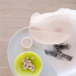 Ola Baby - Fold N Go Silicone Baby Waterproof Bib With Travel Case, 2 Pk, Blueberry/Pearl -Macro Baby Store ola baby fold n go silicone baby waterproof bib with travel case 2 pk blueberry pearl image 8