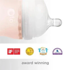 Ola Baby - 4Oz Baby Girl Gentle Bottle, Rose -Macro Baby Store ola baby gentle bottle rose 4oz image 4
