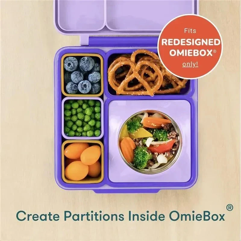 OmieBox - 2Pk Leakproof Dips Containers To Go, Purple/Orange 5 OmieBox - 2Pk Leakproof Dips Containers To Go, Purple/Orange - Image 3