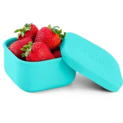 OmieBox - Silicone Leakproof Snack Containers To Go, Teal