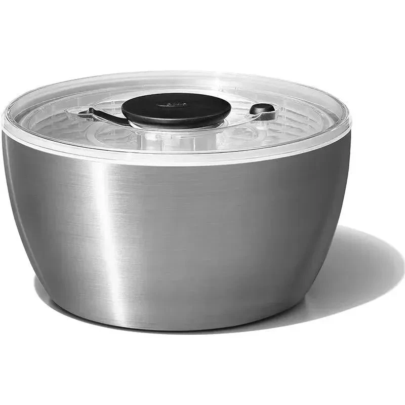 Oxo - Good Grips Stainless Steel Salad Spinner 3 Oxo - Good Grips Stainless Steel Salad Spinner
