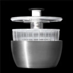 Oxo - Good Grips Stainless Steel Salad Spinner 15 Oxo - Good Grips Stainless Steel Salad Spinner -Macro Baby Store oxo good grips stainless steel salad spinner image 7