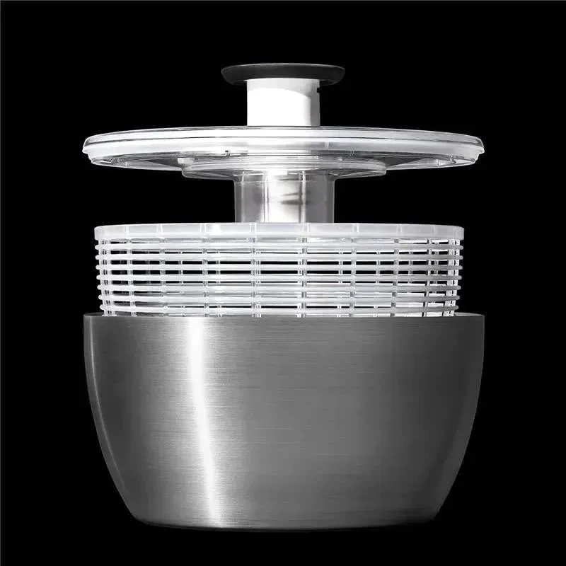Oxo - Good Grips Stainless Steel Salad Spinner 9 Oxo - Good Grips Stainless Steel Salad Spinner - Image 7