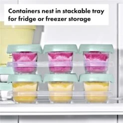 Oxo - Tot Baby Blocks Food Storage Container 2 Oz -Macro Baby Store oxo tot baby blocks food storage container 2 oz image 6