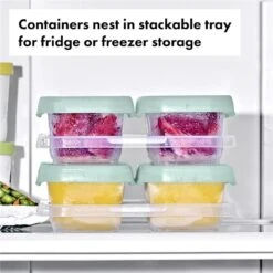 Oxo - Tot Baby Blocks Food Storage Container 4 Oz -Macro Baby Store oxo tot baby blocks food storage container 4 oz image 6