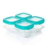 OXO Tot Baby Blocks Freezer Storage Containers 6 Oz - Teal 2 OXO Tot Baby Blocks Freezer Storage Containers 6 Oz - Teal -Macro Baby Store oxo tot baby blocks freezer storage containers 6 oz teal image 1