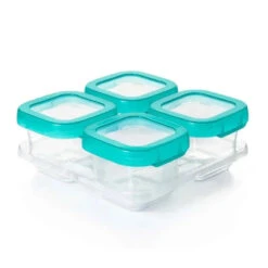 OXO Tot Baby Blocks Freezer Storage Containers 6 Oz - Teal