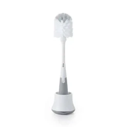 OXO Tot Bottle Brush With Bristle Cleaner & Stand - Gray