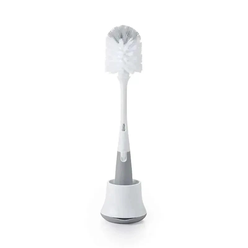 OXO Tot Bottle Brush With Bristle Cleaner & Stand - Gray 3 OXO Tot Bottle Brush With Bristle Cleaner & Stand - Gray