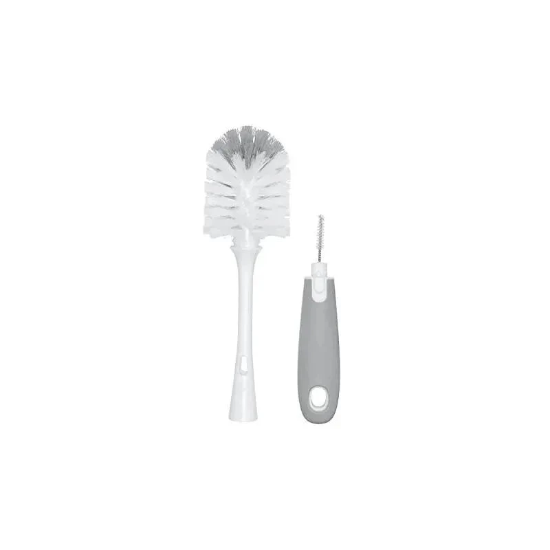 OXO Tot Bottle Brush With Bristle Cleaner & Stand - Gray 7 OXO Tot Bottle Brush With Bristle Cleaner & Stand - Gray - Image 5