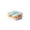 OXO Tot Glass Baby Blocks 4 Oz - Teal -Macro Baby Store oxo tot glass baby blocks 4 oz teal image 1