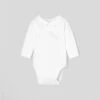Patachou - Baby Boy Bodysuit Long Sleeved Knit, White