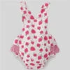 Paz Rodriguez - Baby Girl Woven Romper Amorodos, Strawberry -Macro Baby Store paz rodriguez baby girl woven romper amorodos strawberry image 1