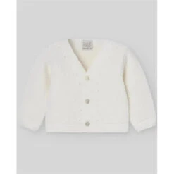 Paz Rodriguez - Baby Knit Newborn Cardigan, Cream