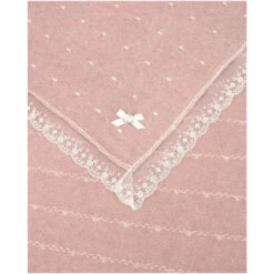Paz Rodriguez - Baby Knit Newborn Hadas Blanket, Powder Pink/Beige -Macro Baby Store paz rodriguez baby knit newborn hadas blanket powder pink beige image 2