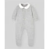 Paz Rodriguez - Baby Knit Newborn Romper Pulgarcito, Grey Pearl -Macro Baby Store paz rodriguez baby knit newborn romper pulgarcito grey pearl image 1