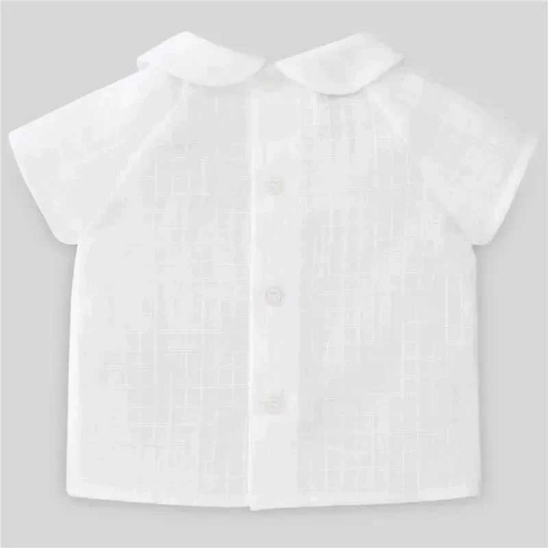 Paz Rodriguez - Baby Unisex Woven Shirt Merlo, White 4 Paz Rodriguez - Baby Unisex Woven Shirt Merlo, White - Image 2