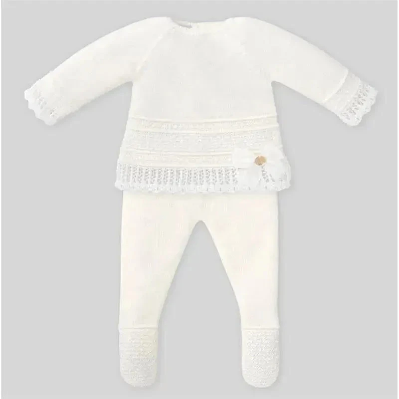 Paz Rodriguez - Take Me Home Set Knit Sweater & Leggings Dulzura, Cream 3 Paz Rodriguez - Take Me Home Set Knit Sweater & Leggings Dulzura, Cream