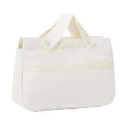 Paz Rodriguez - Woven Bag Adarve, Cream/Cream
