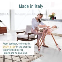 Peg-Perego - Prima Pappa Zero 3 High Chair, Linear Grey -Macro Baby Store peg perego prima pappa zero 3 high chair linear grey image 12