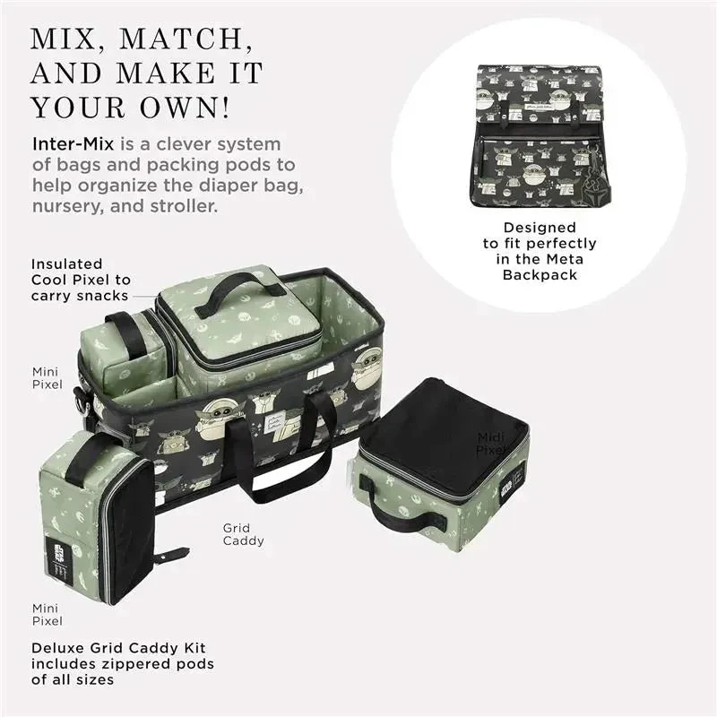 Petunia - Pickle Bottom Inter-Mix Deluxe Kit, Baby Diaper Caddy Organizer, Disney Star Wars, The Child 6 Petunia - Pickle Bottom Inter-Mix Deluxe Kit, Baby Diaper Caddy Organizer, Disney Star Wars, The Child - Image 4