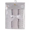 Piccolo Bambino - 3 Muslin Swaddling Blankets, Grey