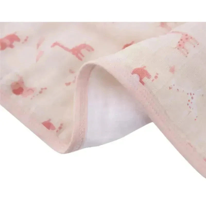 Piccolo Bambino - 3Pk Muslin Burp Cloth In Gift Box Pink 5 Piccolo Bambino - 3Pk Muslin Burp Cloth In Gift Box Pink - Image 3