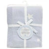 Piccolo Bambino Knitted Star Baby Blanket - Blue