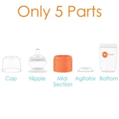Pop Yum - Baby Bottle Starter Set 4 Pack, Orange 12 Pop Yum - Baby Bottle Starter Set 4 Pack, Orange -Macro Baby Store pop yum baby bottle starter set 4 pack orange image 2