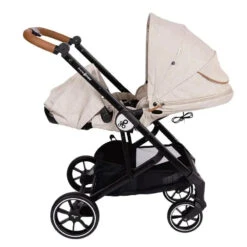 Primo Passi - Icon V2 Stroller, Newborn To Toddler With Reversible Seat & Compact Fold, Beige Melange -Macro Baby Store primo passi icon stroller newborn to toddler with reversible seat compact fold beige melange image 15