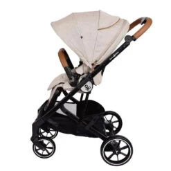 Primo Passi - Icon V2 Stroller, Newborn To Toddler With Reversible Seat & Compact Fold, Beige Melange -Macro Baby Store primo passi icon stroller newborn to toddler with reversible seat compact fold beige melange image 3 a1f82d36 0dd8 418c 9ae9 6ca3bfff98d3