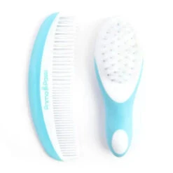 Primo Passi - Super Soft Blue Baby Comb & Brush Set