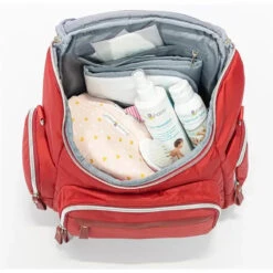 Primo Passi - Red Vittoria Diaper Bag Backpack 18 Primo Passi - Red Vittoria Diaper Bag Backpack -Macro Baby Store primo passi vittoria diaper bag backpack red image 11