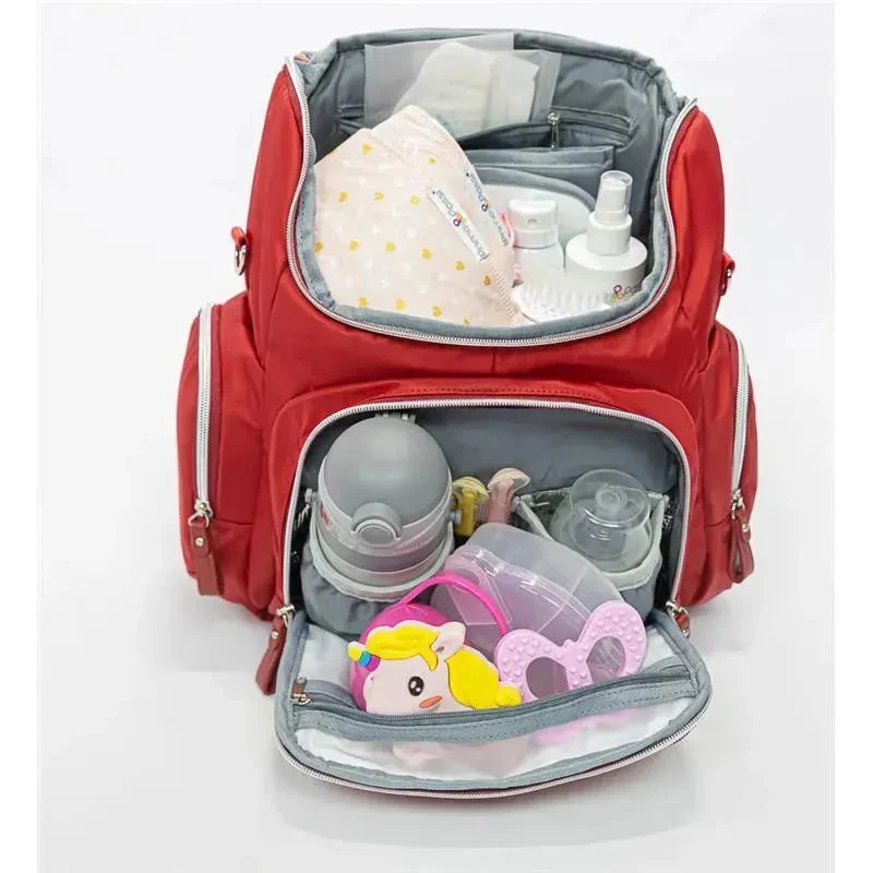 Primo Passi - Red Vittoria Diaper Bag Backpack 4 Primo Passi - Red Vittoria Diaper Bag Backpack - Image 2