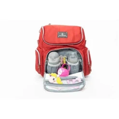 Primo Passi - Red Vittoria Diaper Bag Backpack 17 Primo Passi - Red Vittoria Diaper Bag Backpack -Macro Baby Store primo passi vittoria diaper bag backpack red image 9