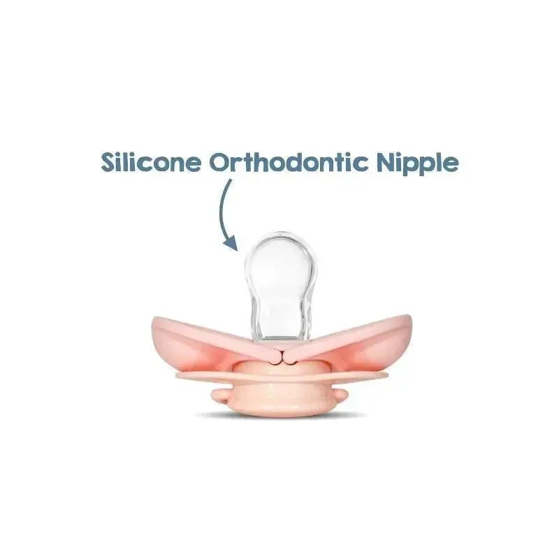 Razbaby - Keep It Kleen Pacifier 2Pk, Light Pink & Cookies & Cream 5 Razbaby - Keep It Kleen Pacifier 2Pk, Light Pink & Cookies & Cream - Image 3