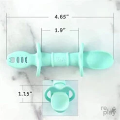 Re Play - 2Pk Dip & Redip Feeding Tool, Mint -Macro Baby Store re play 2pk dip redip feeding tool mint image 5
