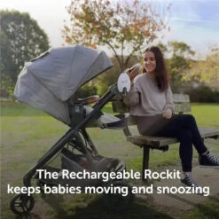 Rockit - Rechargeable Portable Baby Stroller Rocker -Macro Baby Store rockit portable baby stroller rocker 1 image 6