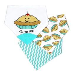 Rose Textile - 3 Pack Bandana Bibs, Cutie Pie