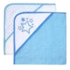 Rose Textiles - 2 Pack Hooded Towel Set, Blue Stars 2 Rose Textiles - 2 Pack Hooded Towel Set, Blue Stars -Macro Baby Store rose textiles 2 pack hooded towel set blue stars image 1
